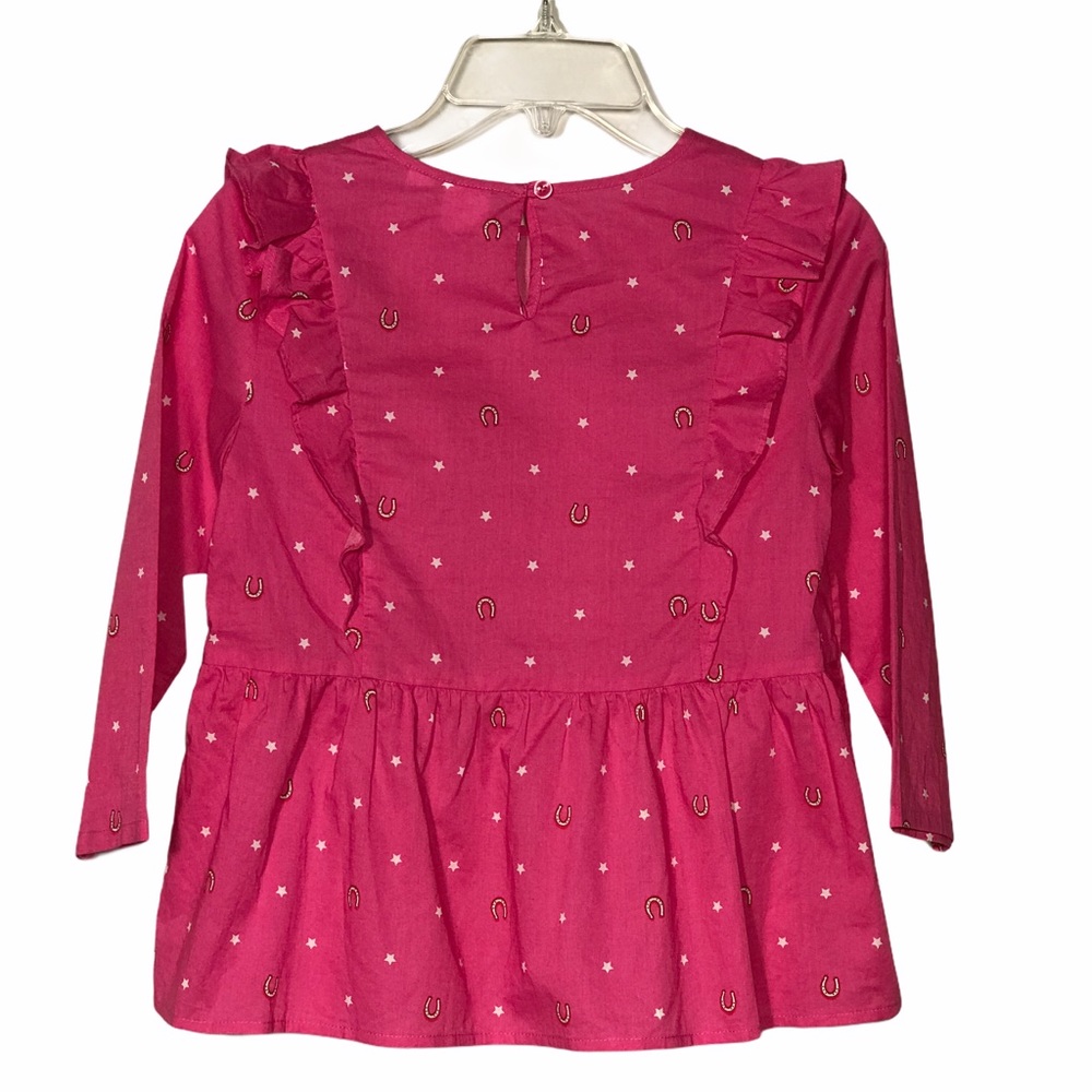 Gap‎ Ruffle Peplum Print Top - Picture 2 of 9